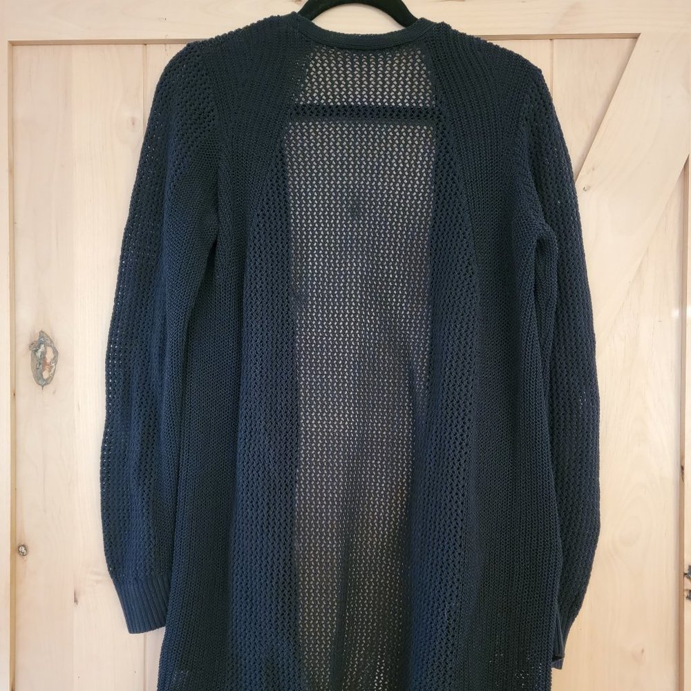 Athleta Sheer Mesh Long Sweater